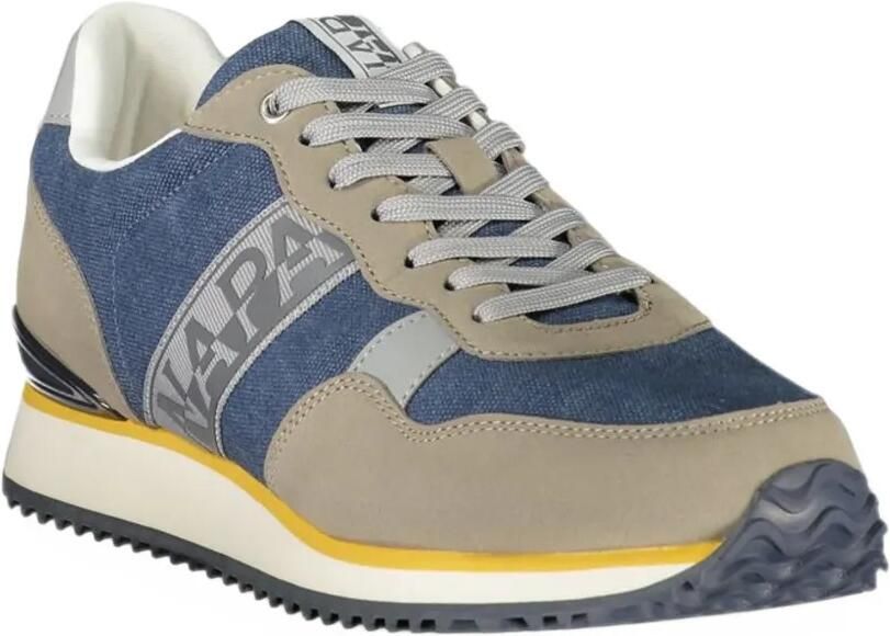 Napapijri Cosmos logo-print panelled sneakers Blauw - Foto 3