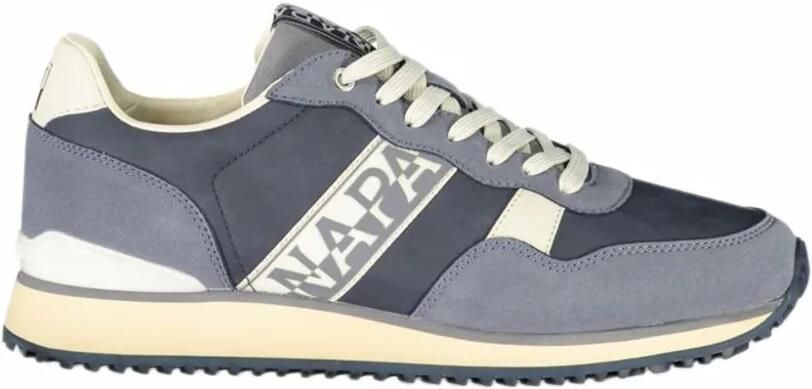 Napapijri Cosmos logo-print panelled sneakers Blauw