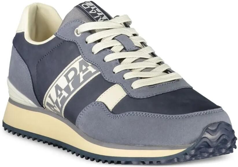 Napapijri Cosmos logo-print panelled sneakers Blauw - Foto 3