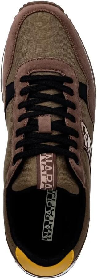 Napapijri Cosmos logo-print sneakers met vlakken Bruin - Foto 3
