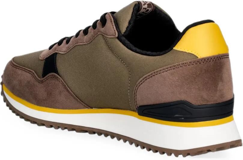 Napapijri Cosmos logo-print sneakers met vlakken Bruin - Foto 2