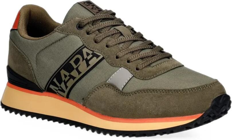 Napapijri Cosmos logo-print sneakers met vlakken Groen - Foto 3