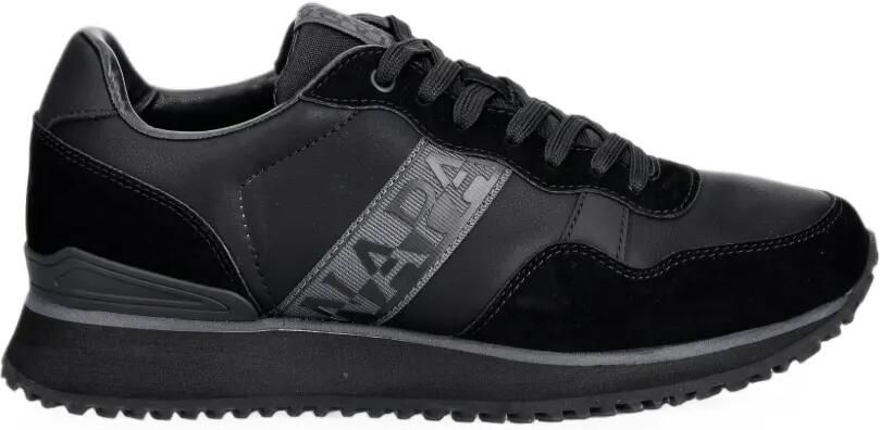 Napapijri Cosmos sneakers met vlakken en logoband Zwart