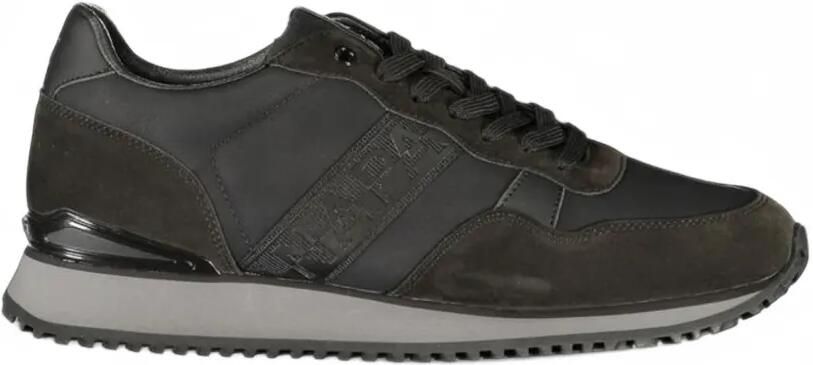Napapijri Cosmos logo-tape panelled sneakers Zwart