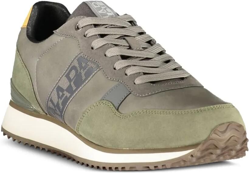 Napapijri Cosmos Syn logo-print panelled sneakers Grijs - Foto 3