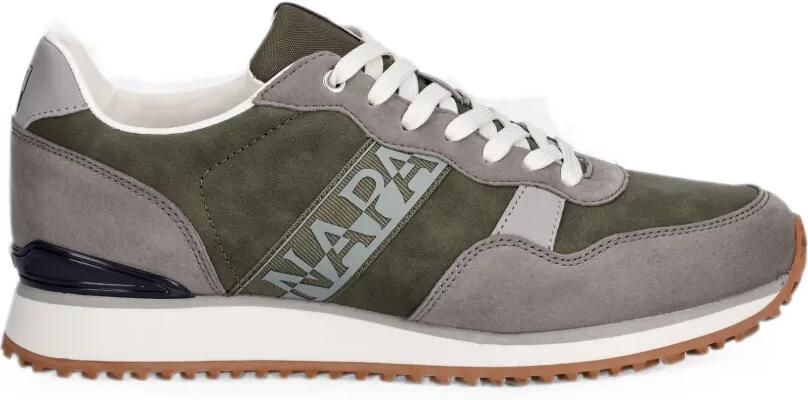 Napapijri Cosmos Syn sneakers met vlakken en logo-print Groen