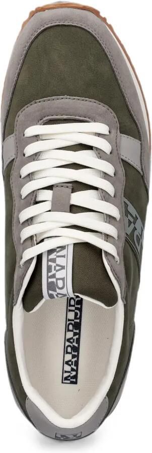 Napapijri Cosmos Syn sneakers met vlakken en logo-print Groen - Foto 4