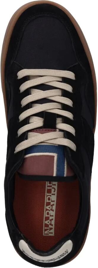 Napapijri Diomede sneakers met suède vlakken Zwart