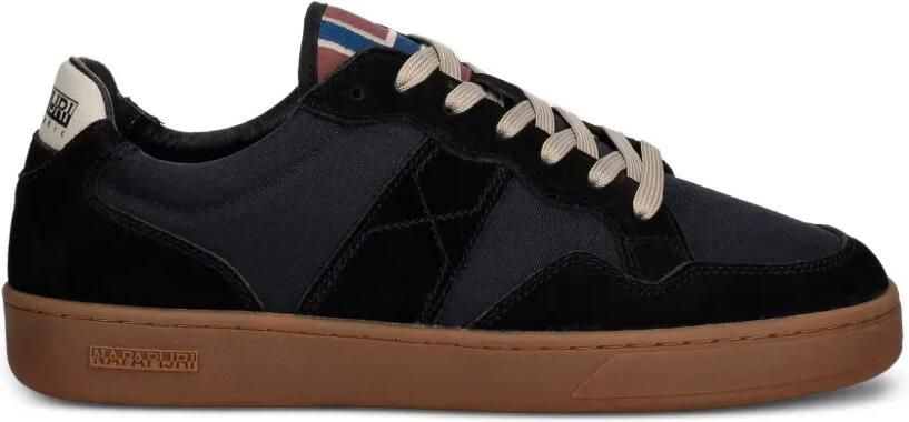 Napapijri Diomede sneakers met suède vlakken Zwart - Foto 4