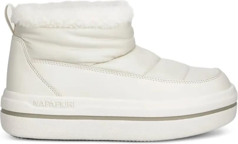 Napapijri Glacier gewatteerde laarzen met lammy afwerking Beige