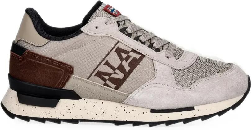 Napapijri Sneakers met logopatch Beige