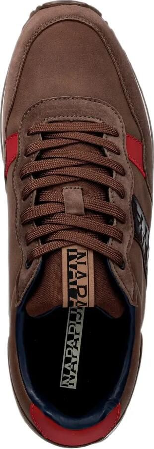 Napapijri Sneakers met logopatch Bruin - Foto 4