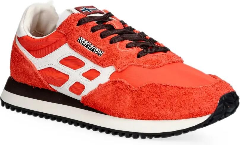 Napapijri Sneakers met suède vlak Oranje - Foto 2