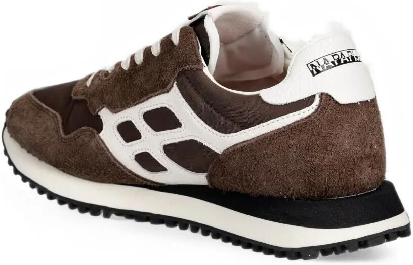 Napapijri Sneakers met suède vlakken en logopatch Bruin - Foto 2