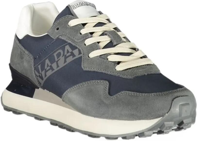 Napapijri logo-print panelled sneakers Blauw - Foto 3