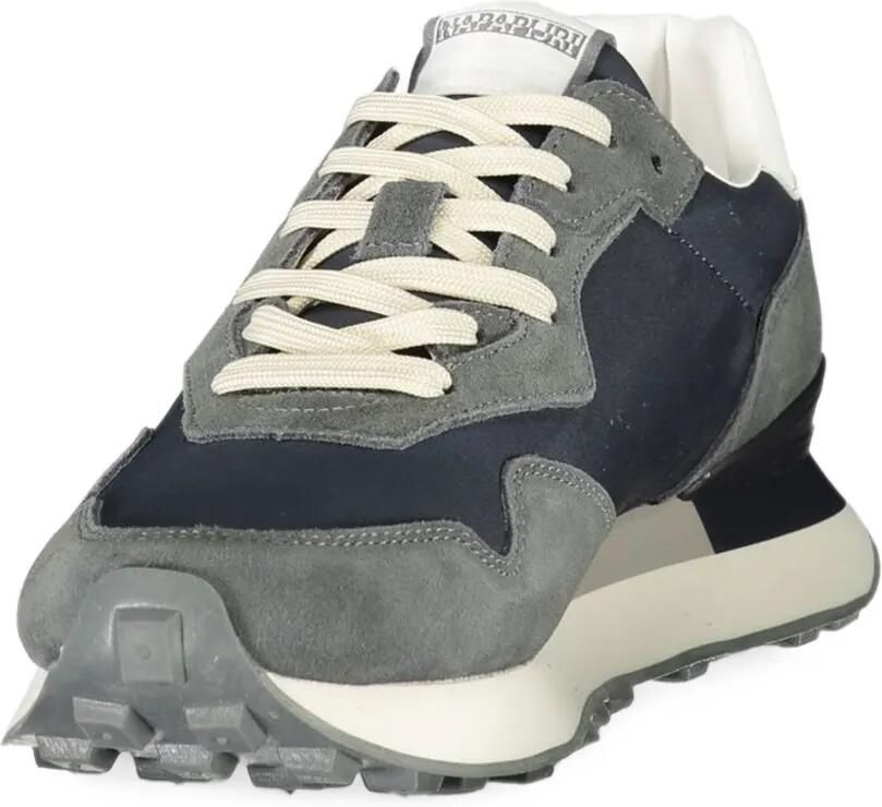 Napapijri logo-print panelled sneakers Blauw - Foto 2