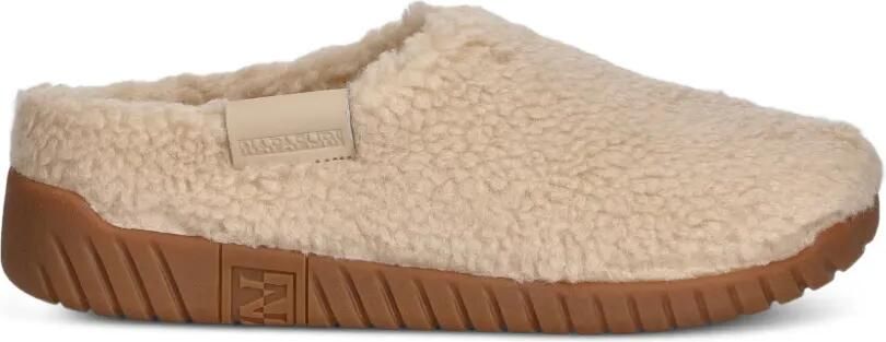 Napapijri Noreg slippers met fleecetextuur Beige