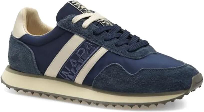 Napapijri Shard gestreepte sneakers Blauw