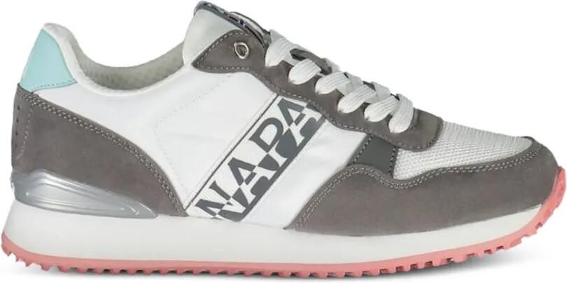 Napapijri Sneakers met mesh vlak en suède vlakken Wit