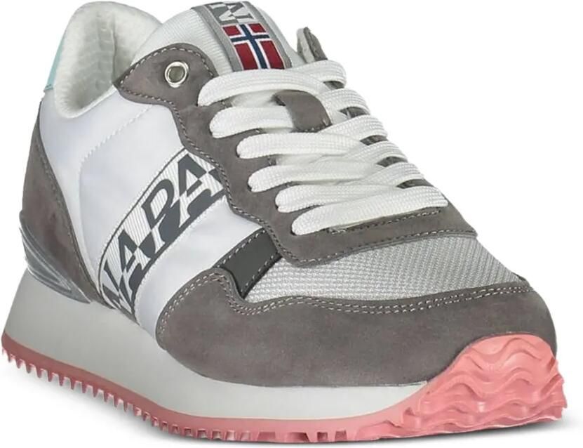 Napapijri Sneakers met mesh vlak en suède vlakken Wit - Foto 2