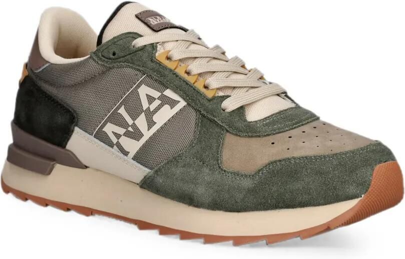 Napapijri Stab sneakers met geperforeerde details en vlakken Groen - Foto 2
