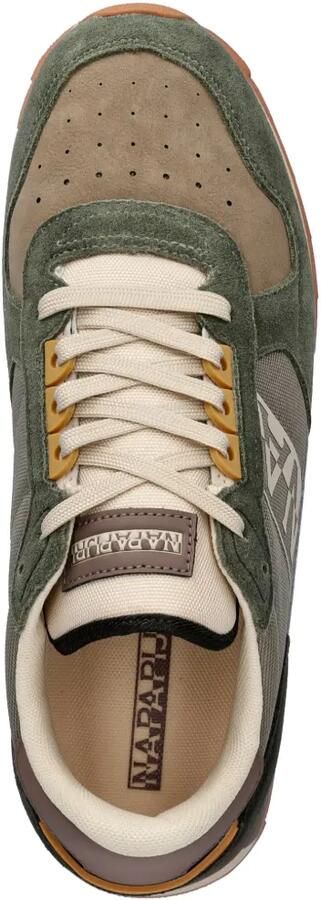 Napapijri Stab sneakers met geperforeerde details en vlakken Groen - Foto 4