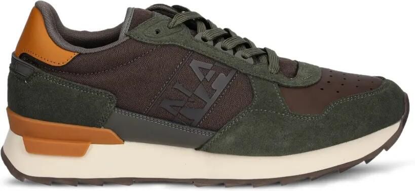 Napapijri Stab sneakers met logo Bruin