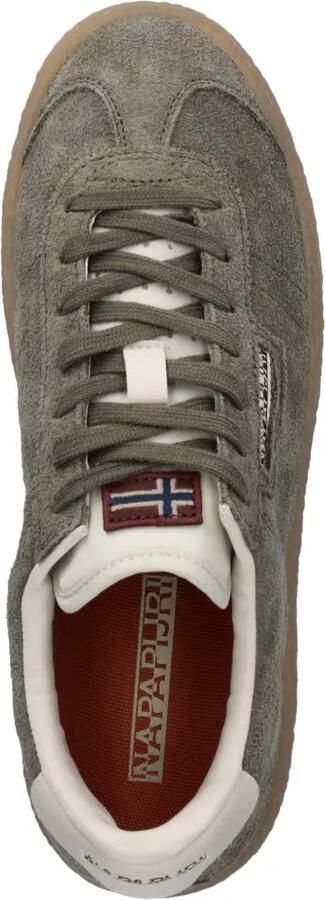 Napapijri Tuff suède sneakers met gomzool Groen - Foto 3