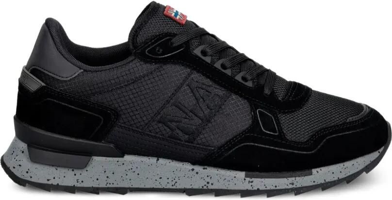 Napapijri Valor sneakers met vlakken en logo-patch Zwart