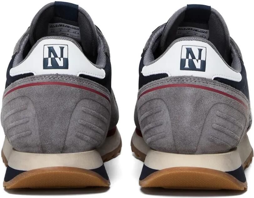 Napapijri Virtus NYS logoprint sneakers met vlakken Grijs - Foto 3