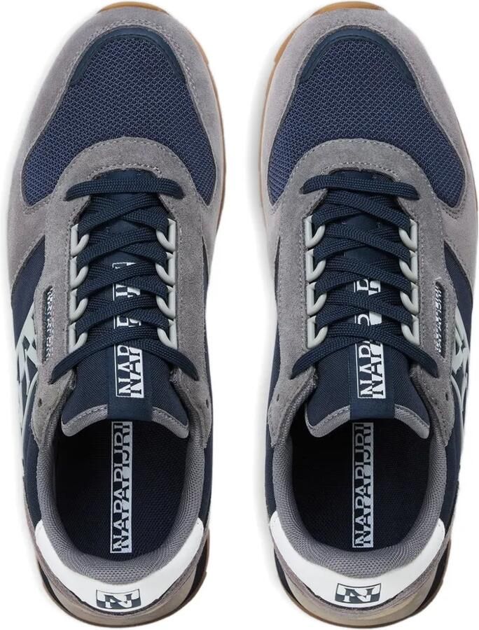 Napapijri Virtus NYS logoprint sneakers met vlakken Grijs - Foto 2
