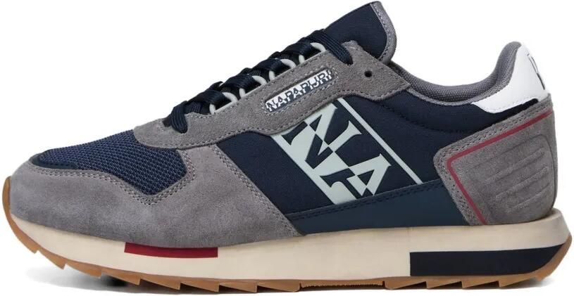 Napapijri Virtus NYS logoprint sneakers met vlakken Grijs - Foto 4