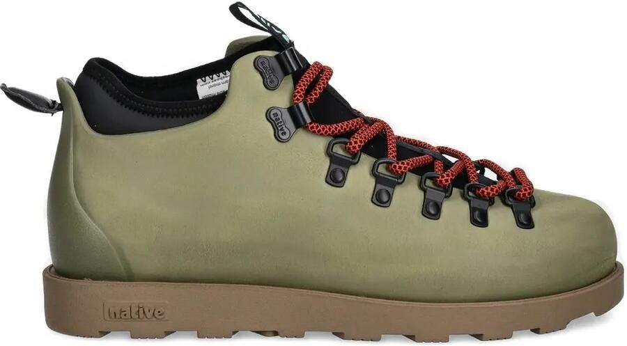 Native Buty rubberen veterlaarzen Groen