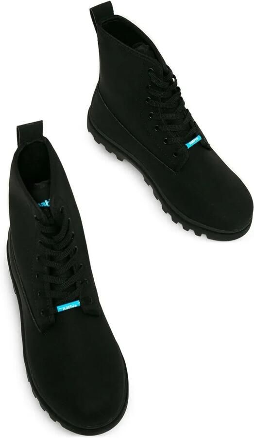 Native Johnny combat boots met veters Zwart