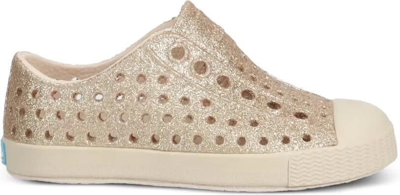 Native Sneakers met geperforeerde details en glitters-effect Goud - Foto 5