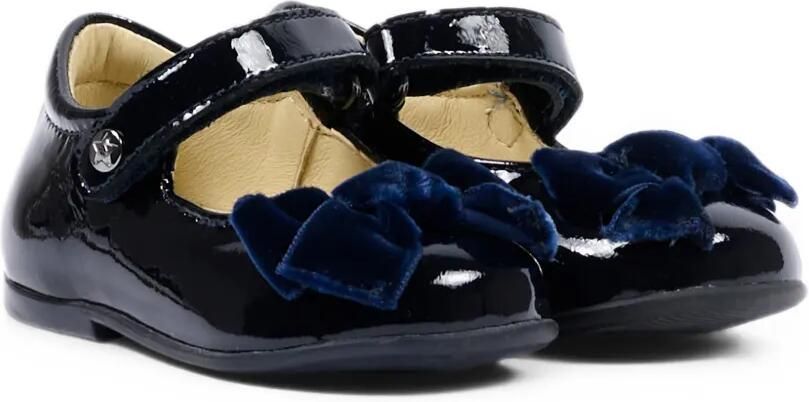 NATURINO Arabesque lakleren ballerina's met strikdetail Blauw