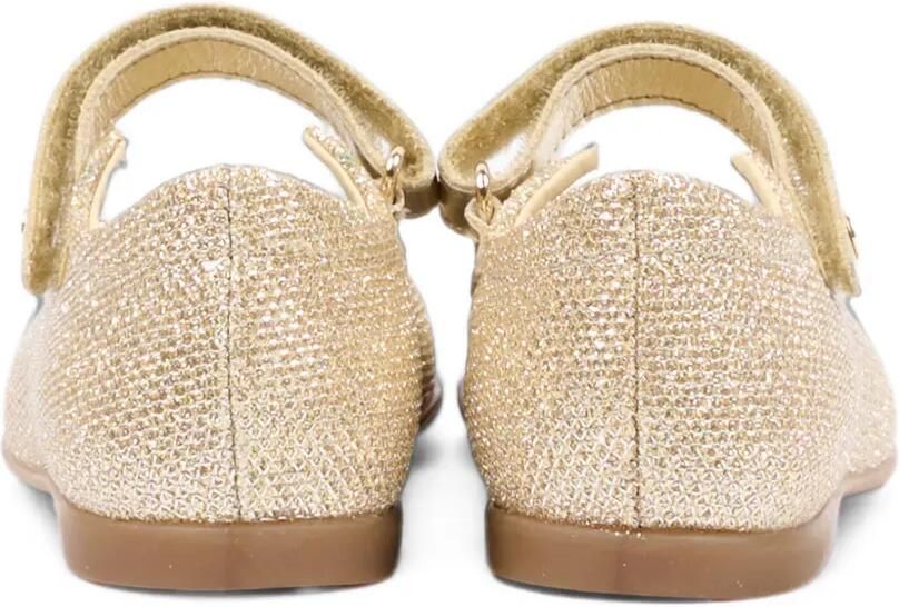 NATURINO Ballerina's met klittenband en glitters-effect Goud - Foto 4