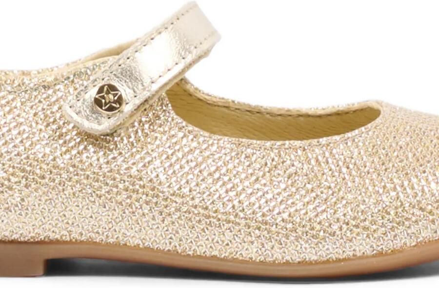 NATURINO Ballerina's met klittenband en glitters-effect Goud - Foto 3