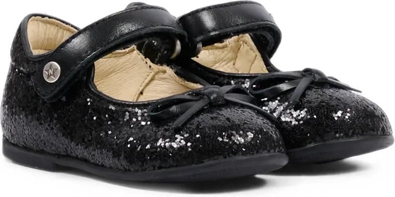 NATURINO Ballerina's met strikdetail Zwart