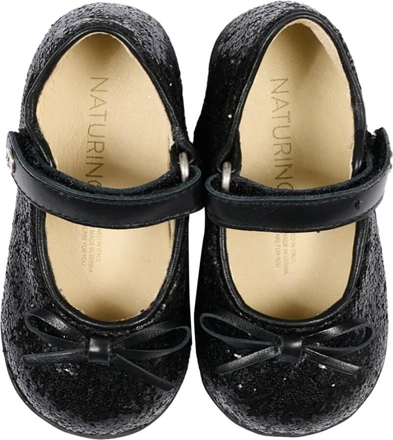 NATURINO Ballerina's met strikdetail Zwart - Foto 2