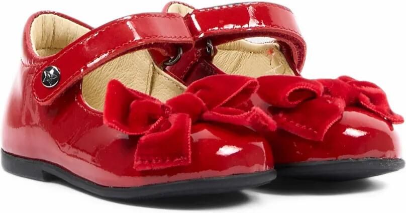 NATURINO bow-detail patent-leather ballet flats Rood - Foto 4