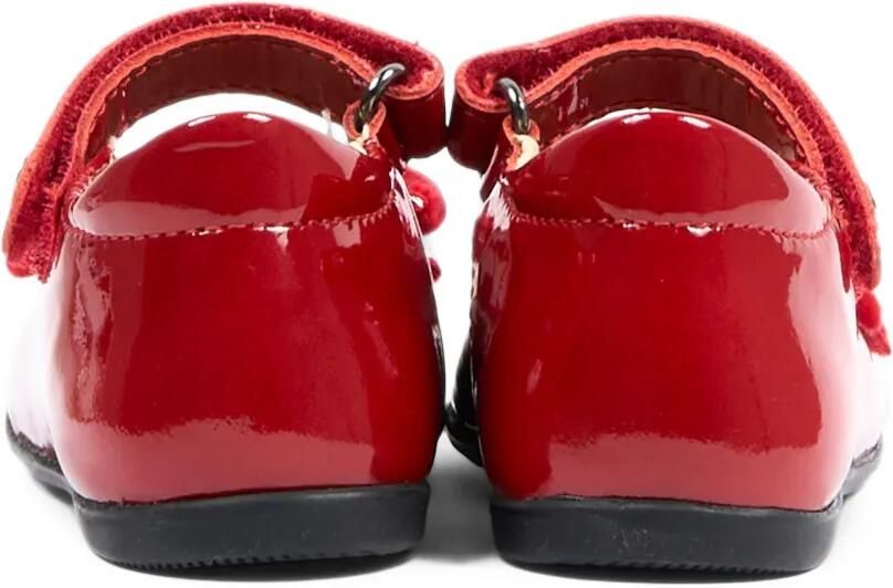NATURINO bow-detail patent-leather ballet flats Rood - Foto 3
