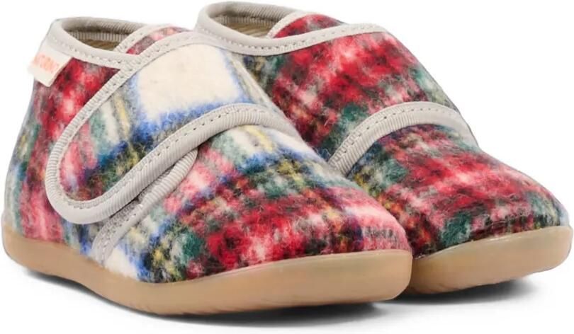 NATURINO Geruite schoenen met klittenband Rood
