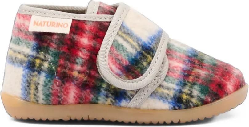 NATURINO Geruite schoenen met klittenband Rood - Foto 4