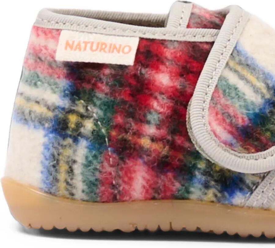 NATURINO Geruite schoenen met klittenband Rood - Foto 2