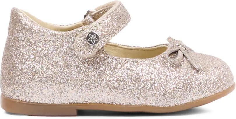 NATURINO glitter-detail bow ballet flats Goud - Foto 5