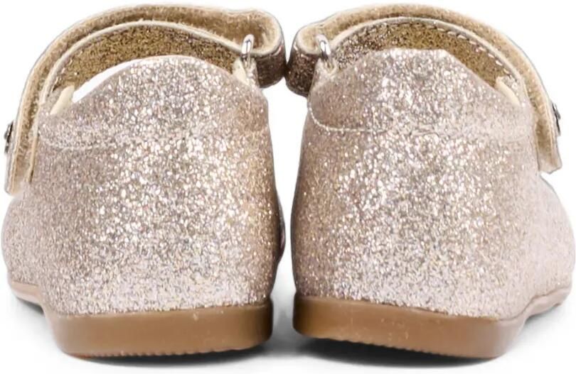 NATURINO glitter-detail bow ballet flats Goud - Foto 4