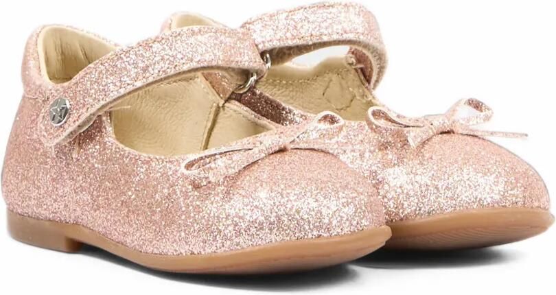 NATURINO glitter-effect ballet flats Roze