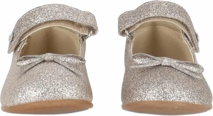 NATURINO glitter-effect bow-detail ballet flats Zilver - Foto 3