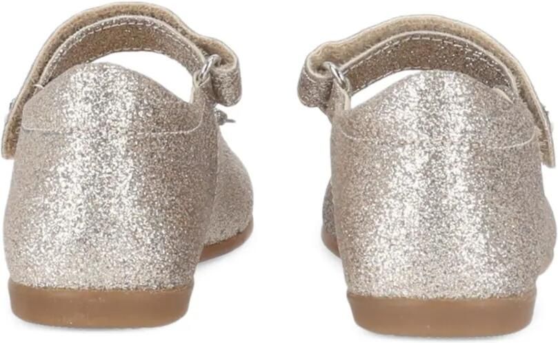 NATURINO glitter-effect bow-detail ballet flats Zilver - Foto 2